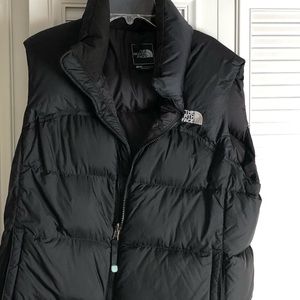 Women’s Black Down Vest The North Face Size Large
